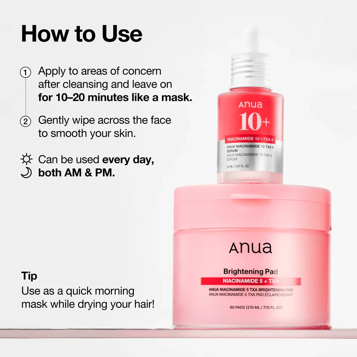 ANUA Niacinamide 5% + TXA Brightening 60Pads