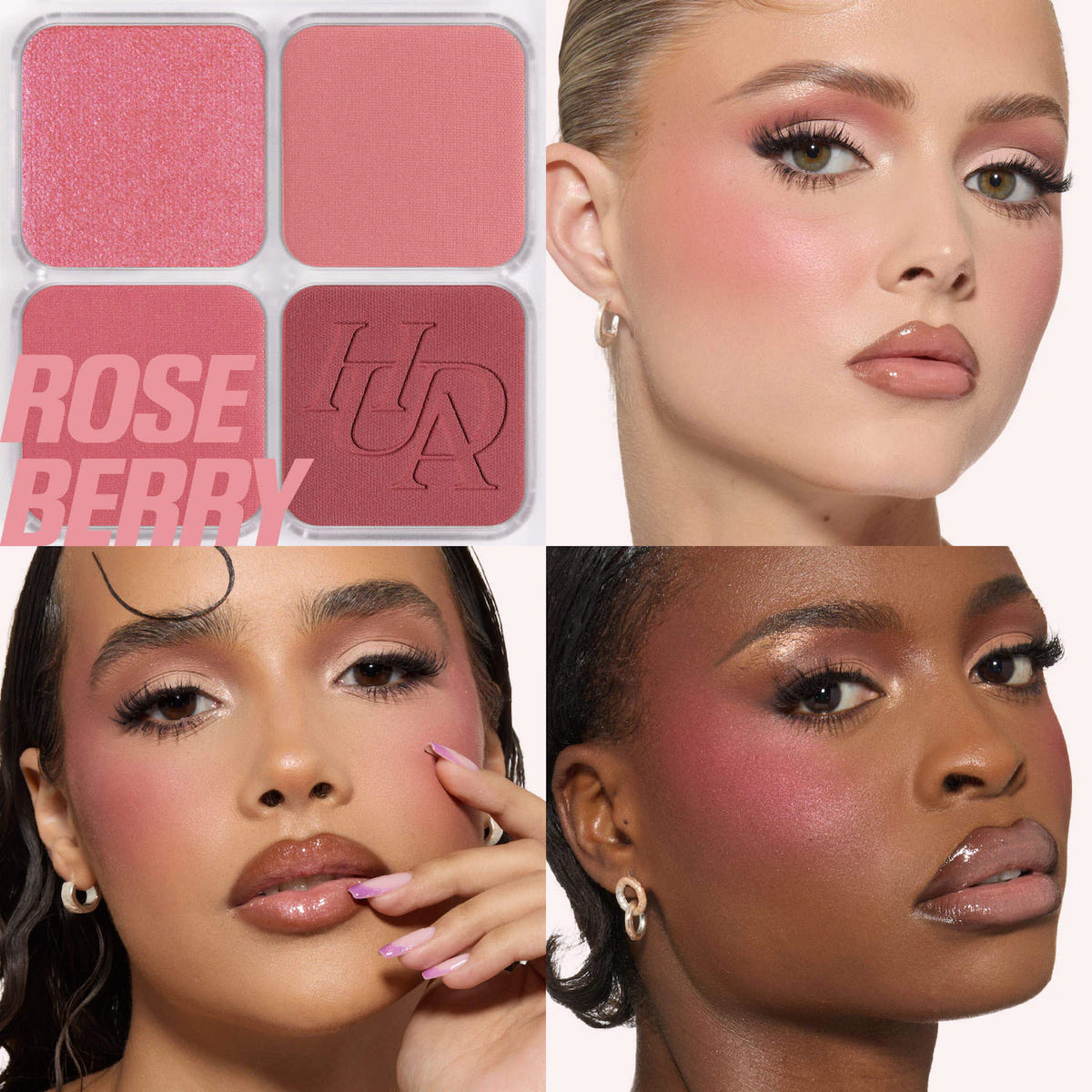 HUDA BEAUTY Blush Filter & Blurring Palette - Rose Berry