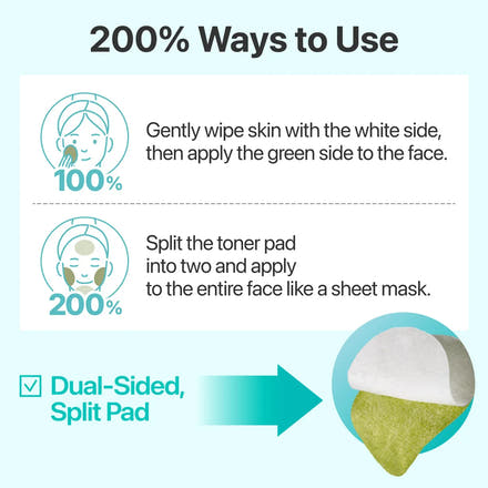 Numbuzin No.1 Centella Re-Leaf Green Toner Pads