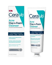 CeraVe Acne Clay-To-Foam Cleanser ,Mask and Spot Treat