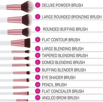 BH Cosmetics Makeup Brushes Set - 12Psc