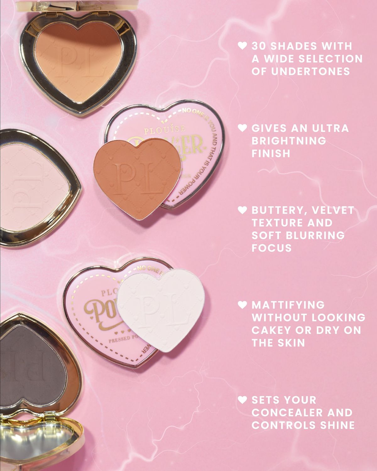 P. Louise – Under-Eye Brightening Powder - Shade Rose