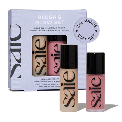 Saie Blush & Glow Gift Set – Dew Blush in Lady
