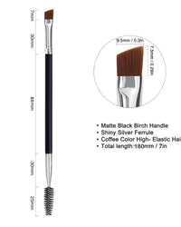 BEILI 2 In 1 Eye Angled Eyebrow and Spoolie Brush