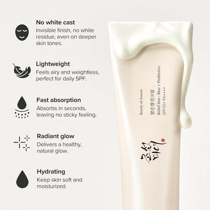 Beauty of Joseon Relief Sun: Rice + Probiotics SPF50+ PA++++