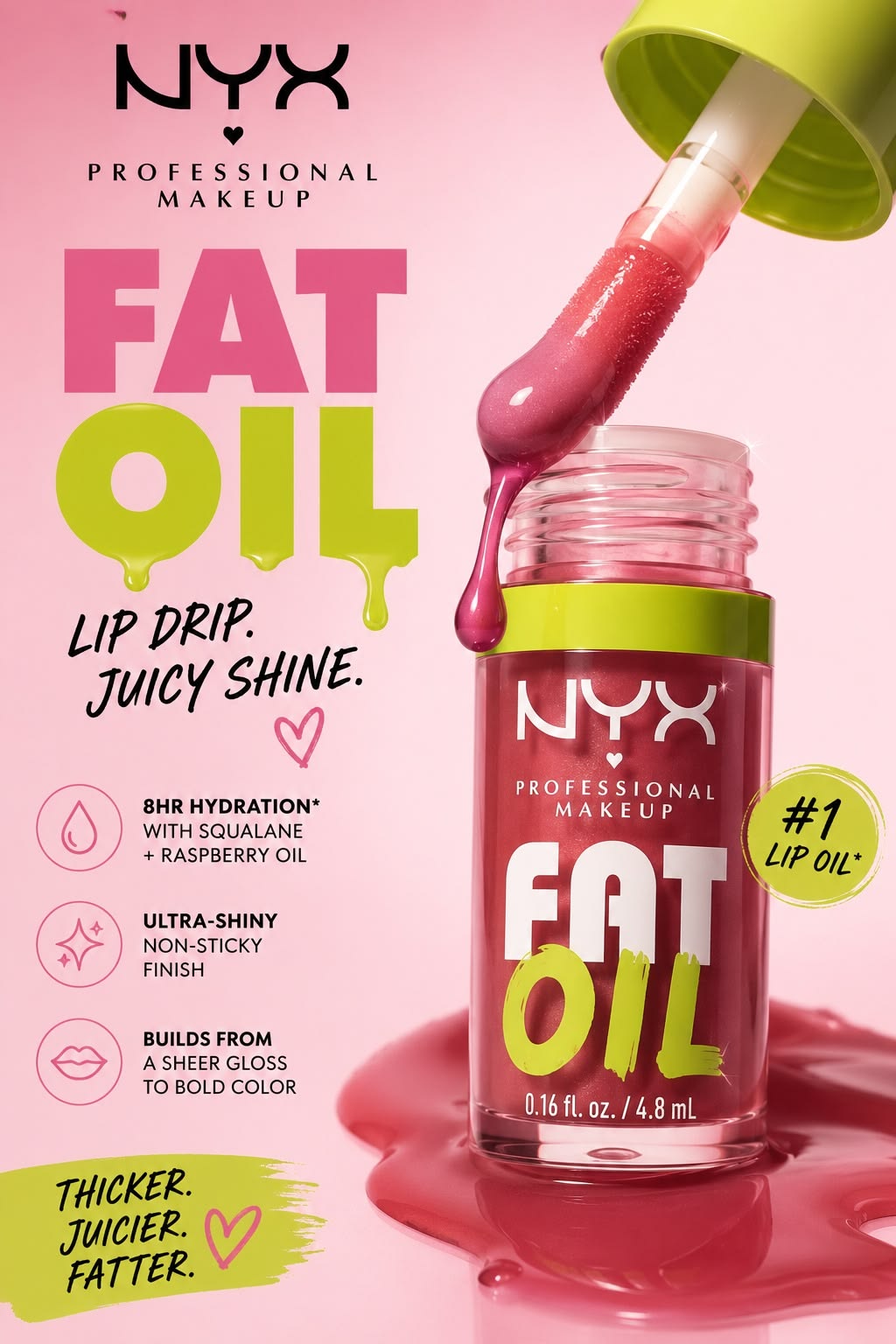 NYX Professional Makeup  Fat Oil Lip Drip