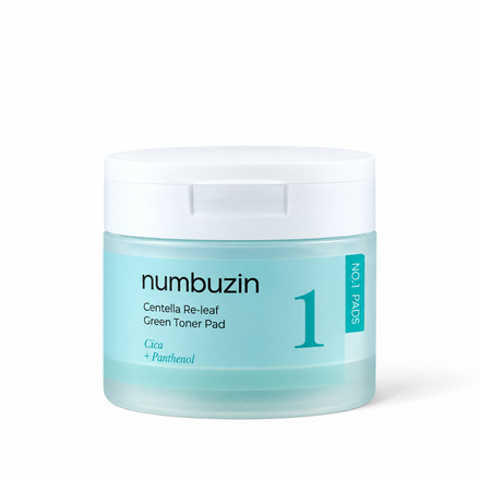 Numbuzin No.1 Centella Re-Leaf Green Toner Pads