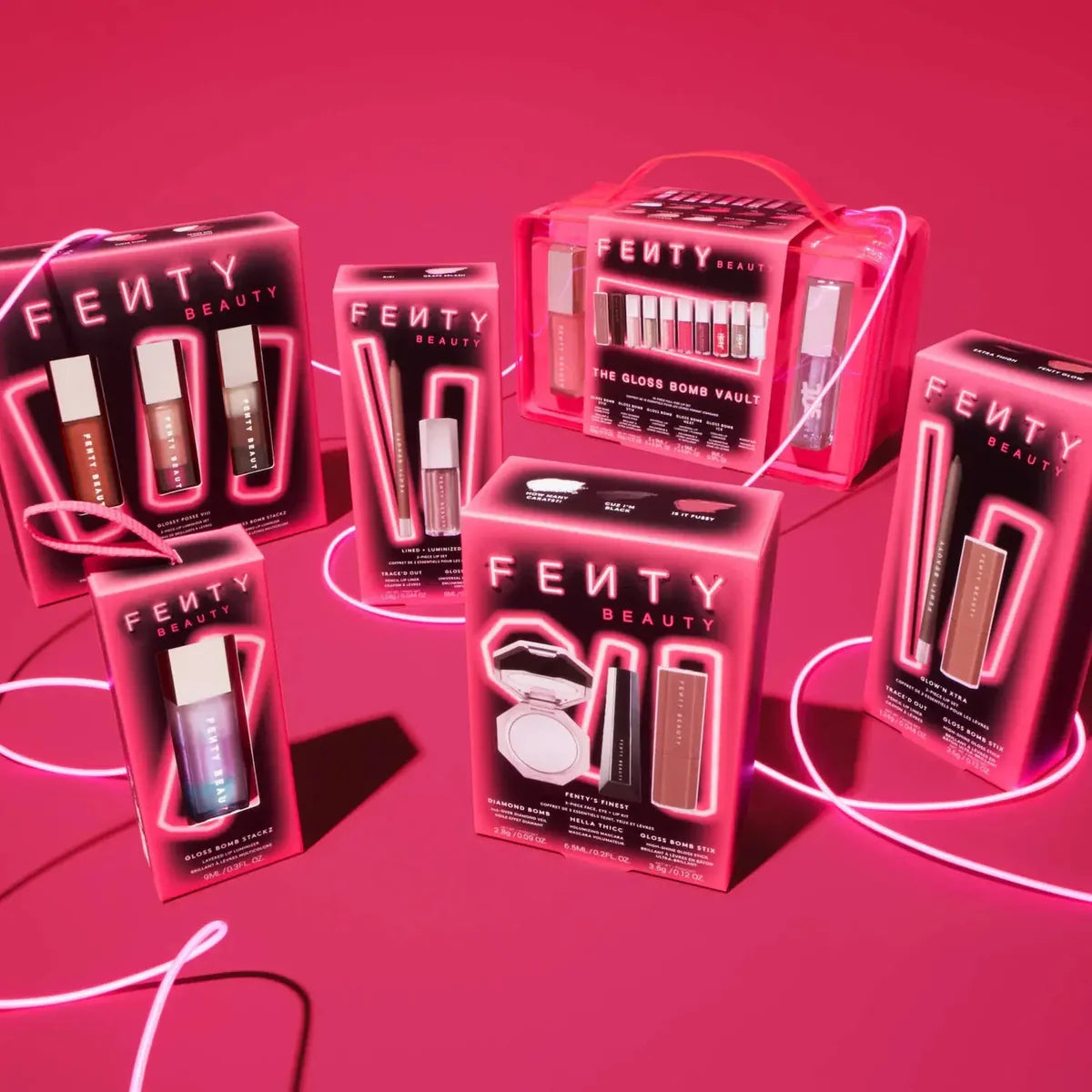 Fenty Beauty by Rihanna  Glossy Posse VIII – 3-Piece Lip Luminizer Set