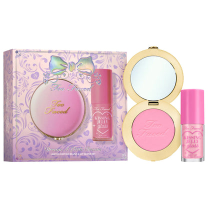 Too Faced Dream A Little Dream Makeup Gift Set – Cloud Crush Blush &amp; Kissing Jelly Lip Oil