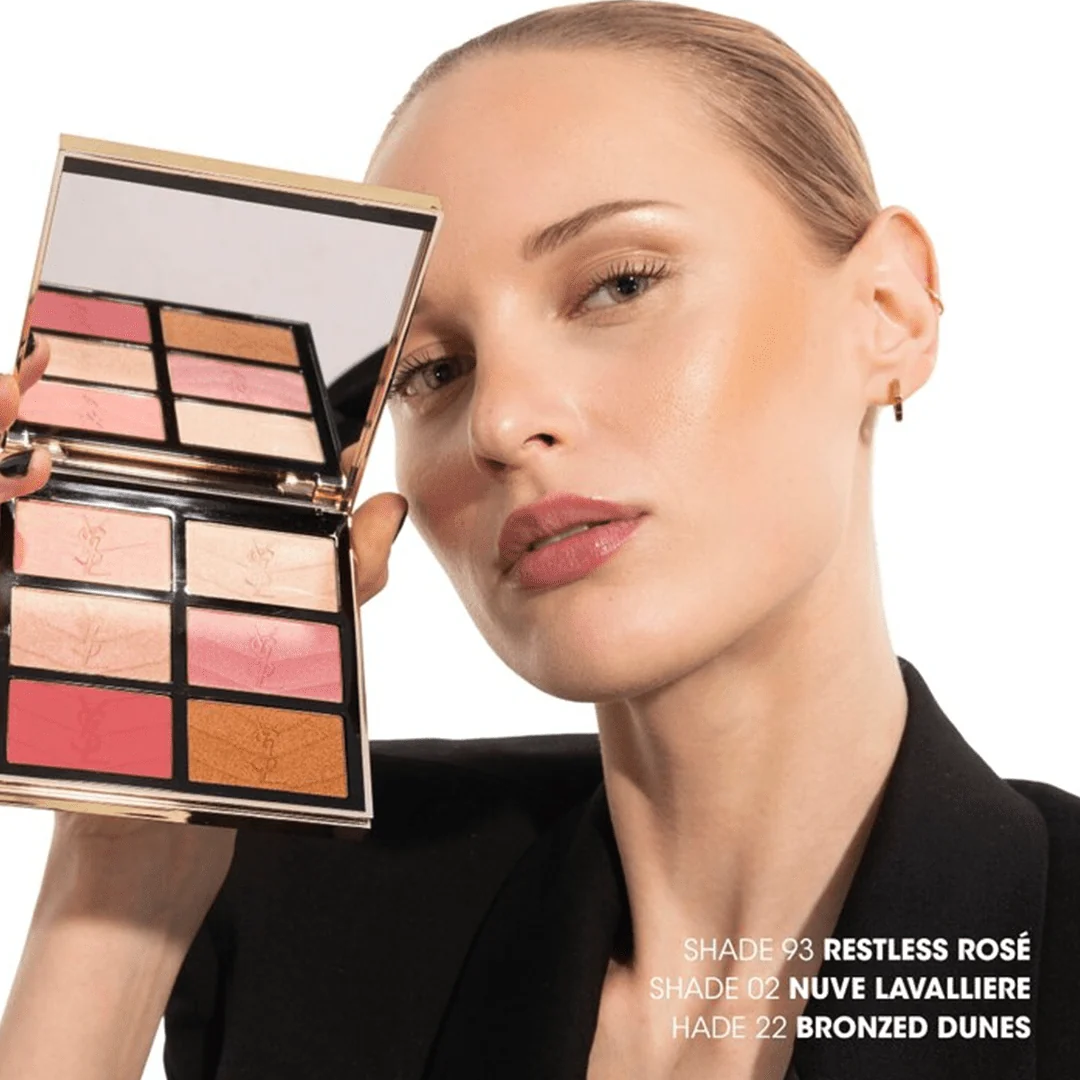 Yves Saint Laurent Golden Oasis Couture Face Palette – Blush & Highlighter