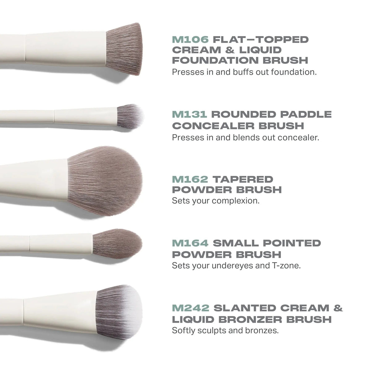 Morphe Portrait Mode 5-Piece Face Brush Set