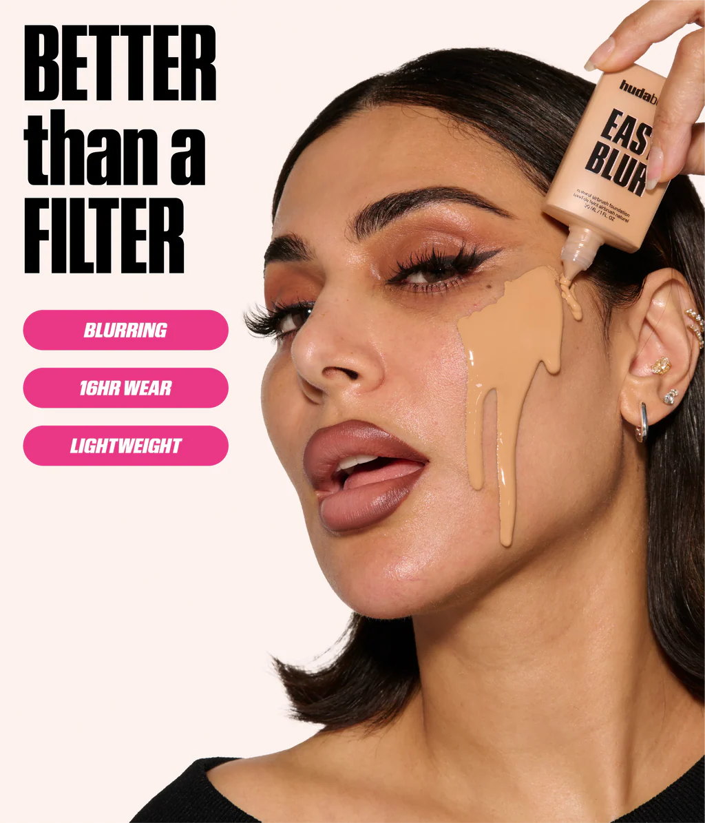 HUDA BEAUTY Easy Blur Natural Airbrush Foundation with Niacin-amide