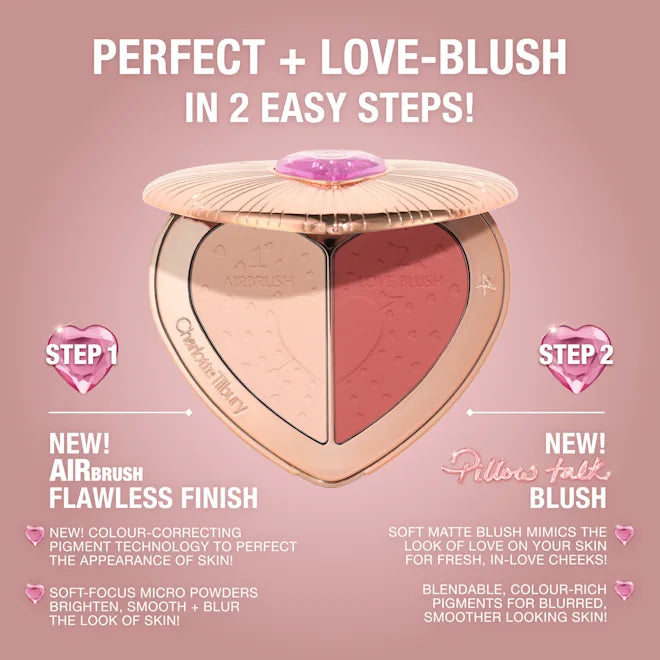 Charlotte Tilbury Pillow Talk Beauty Soulmates Blush Palette – Flawless Peach
