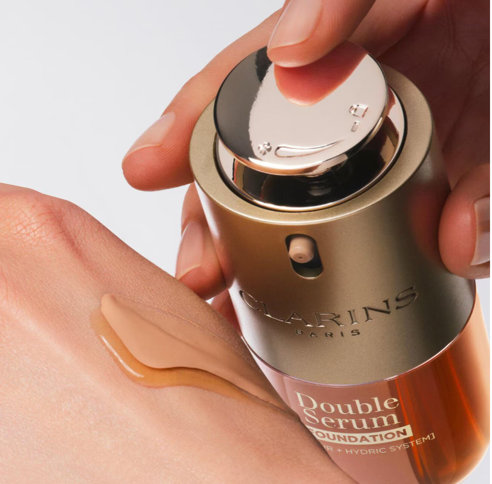 Clarins  DOUBLE SERUM® Foundation – Luminous Foundation with Skincare Benefits