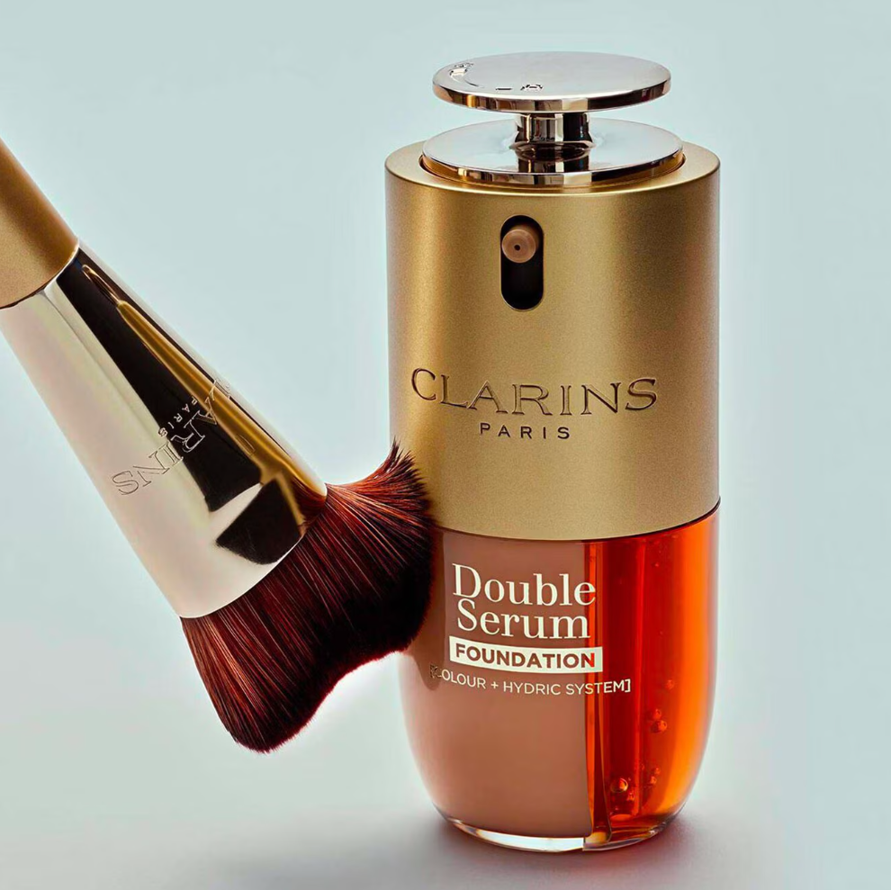 Clarins  DOUBLE SERUM® Foundation – Luminous Foundation with Skincare Benefits