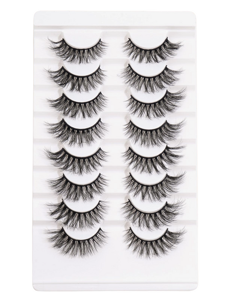 Eyelashes Thick & Fluffy – 8 Pairs