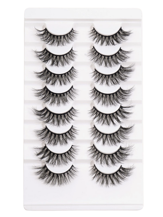 Eyelashes Thick & Fluffy – 8 Pairs