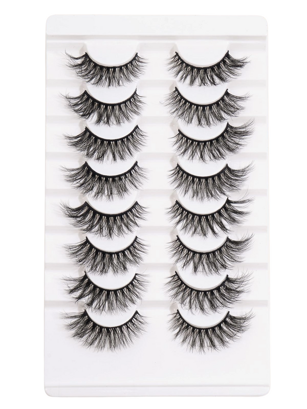 Eyelashes Thick & Fluffy – 8 Pairs