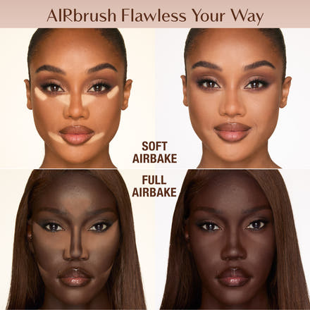 Airbrush Loose Powder Placement