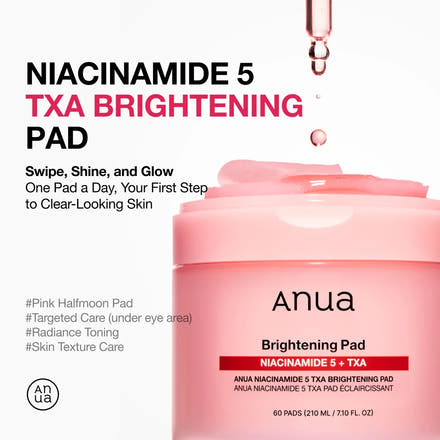 ANUA Niacinamide 5% + TXA Brightening 60Pads