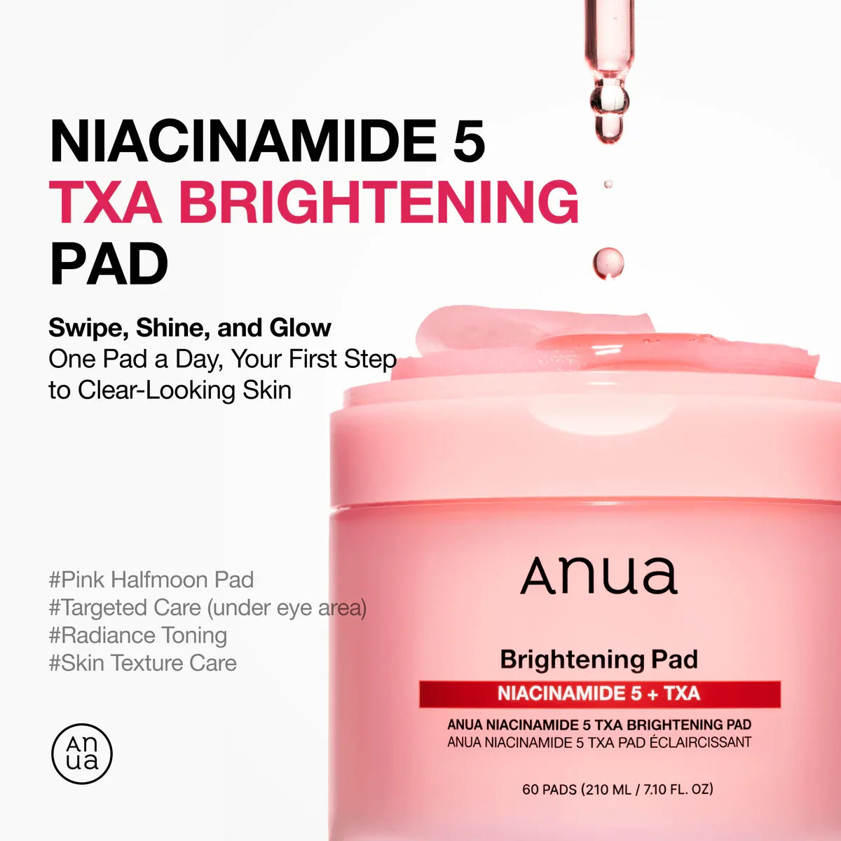 ANUA Niacinamide 5% + TXA Brightening 60Pads