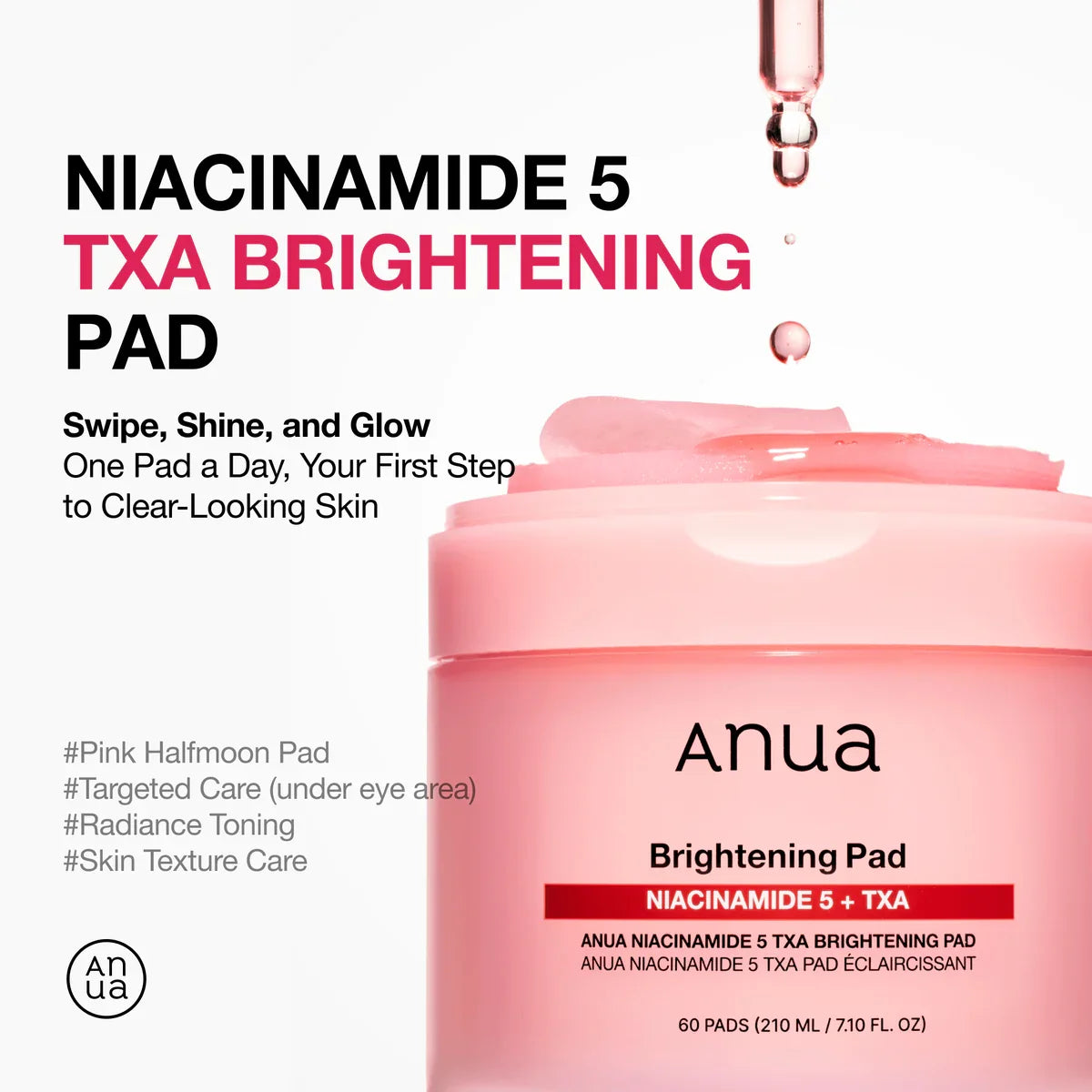 ANUA Niacinamide 5% + TXA Brightening 60Pads