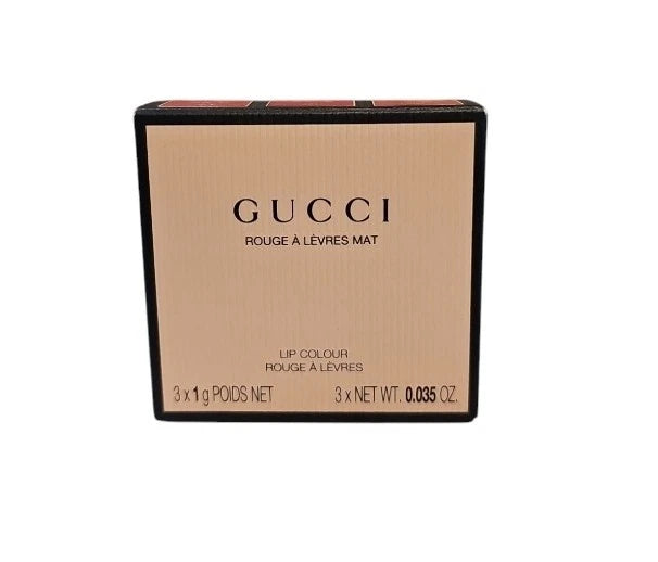 GUCCI Rouge Matte Lipsticks Set (3 Pieces)
