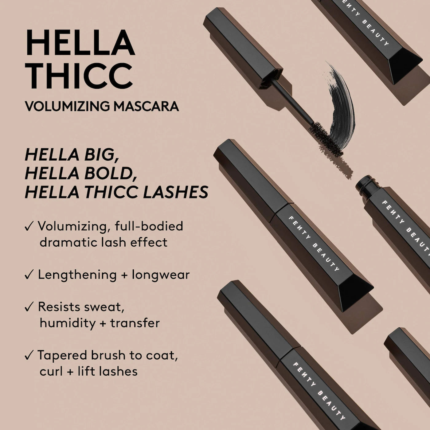 Fenty Beauty by Rihanna  Hella Thicc Volumizing Mascara