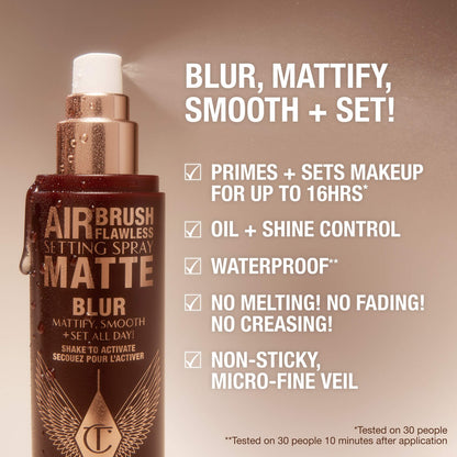 Charlotte Tilbury  Airbrush Flawless Matte Blurring &amp; Waterproof Setting Spray