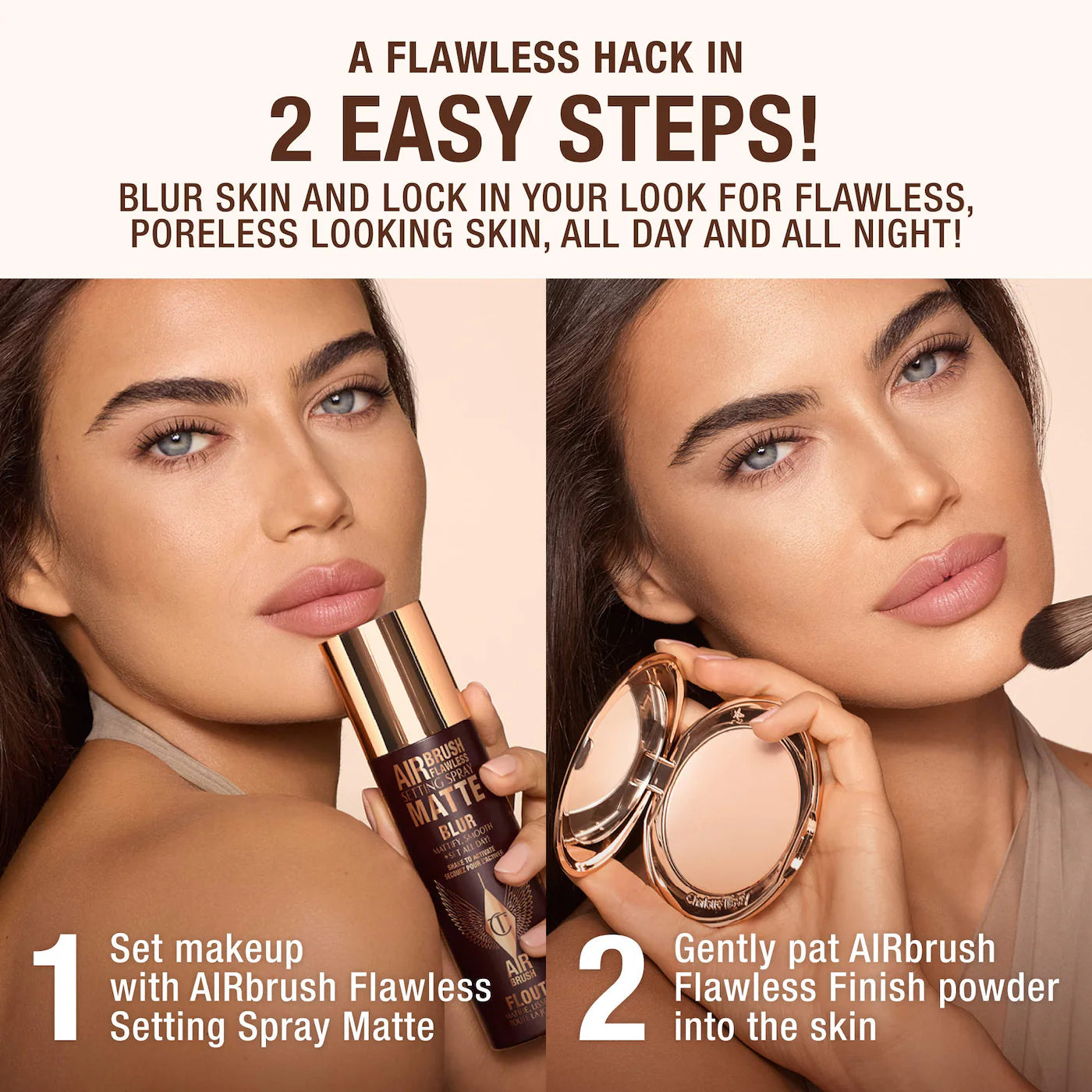 Charlotte Tilbury  Airbrush Flawless Matte Blurring &amp; Waterproof Setting Spray