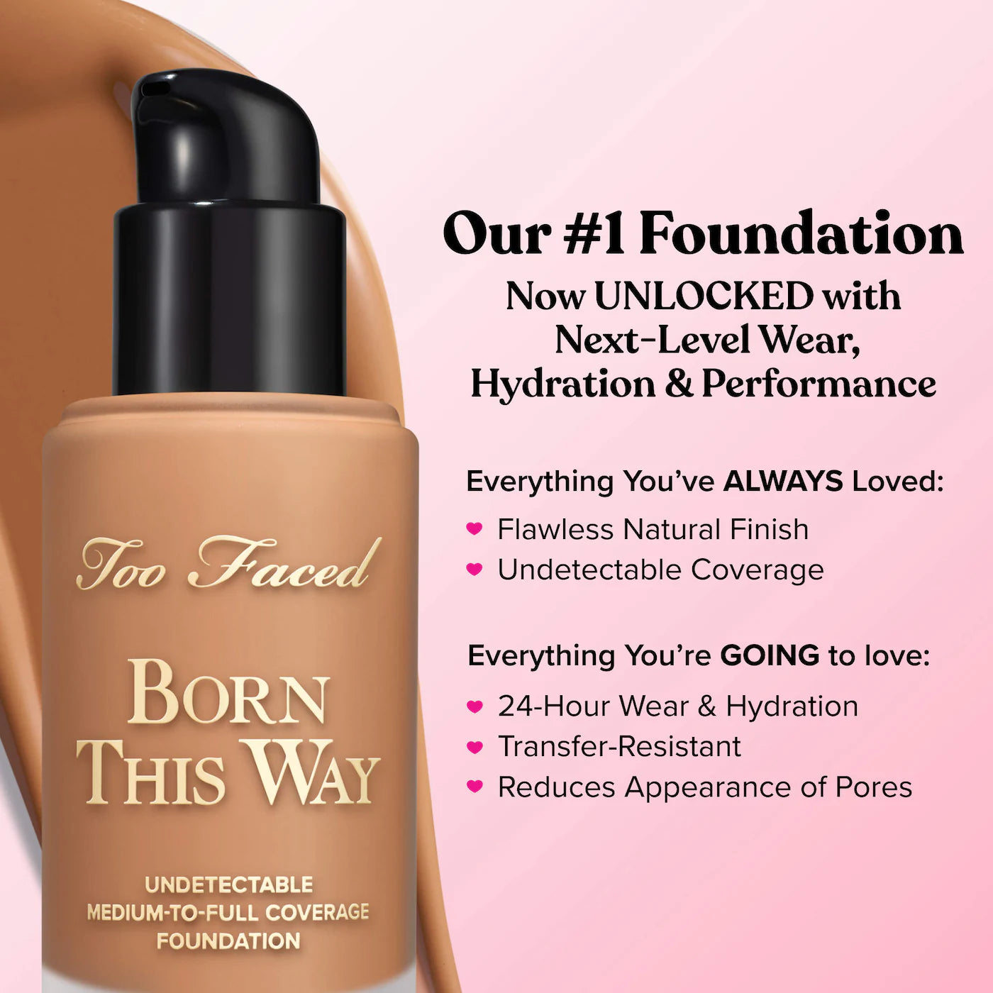 Too Faced Born This Way Undetectable Medium-To-Full Coverage Foundation